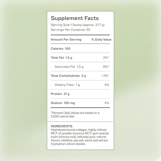 Amy Myers MD Paleo Protein Powder - with Collagen Peptides for Gut Health - Supports Hair Skin &amp Nails - Non-GMO Gluten-Free Non-Dairy &amp More - Vanilla Bean - 19.54 oz (20 Servings)