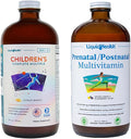LIQUIDHEALTH Children's Complete Multivitamin &amp Women's Prenatal/Postnatal Liquid Multivitamin for Before During &amp After Pregnancy - Immune Support Health &amp Wellness for Moms &amp Kids