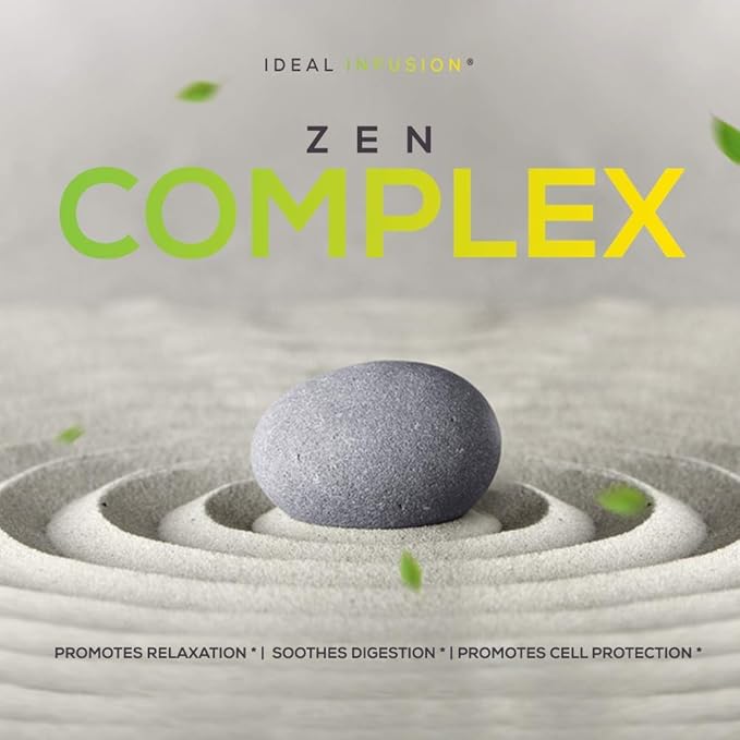 Ideal Infusion Cortisol Blocker and Mood Support: Promotes Relaxation &amp Stress Relief - Overall Wellbeing &amp Serenity Astragalus Root Ashwagandha Passion Flower (60 Servings) Vegan