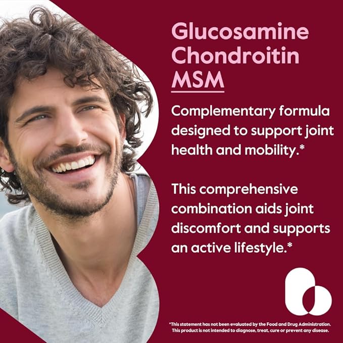 BESTVITE Glucosamine Chondroitin MSM 500/400/100 per Capsule (240 Capsules) with Patented OptiMSM - Maximum Strength Formula for Joint Support - No Stearates - Gluten Free - Non GMO