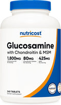 Nutricost Glucosamine 1800mg with Chondroitin &amp MSM 240 Tablets 120 Servings - Non-GMO Gluten Free