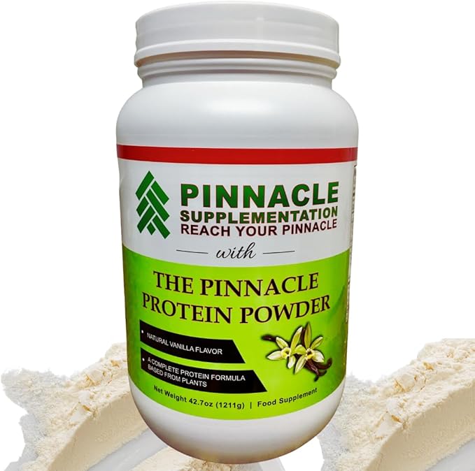 Pinnacle Vegan Vanilla Plant Protein Powder 31g Pea &amp Rice Protein Keto Low Carb Sugar Free Gluten Free Lactose Free Dairy Free Protein Powder Without Artificial Sweeteners 30 Servings