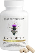 Liver Detox &amp Support Supplement with Milk Thistle 200mg Dandelion Root Artichoke - 22 Ingredient Liver Health Formula with Zinc Choline Turmeric Berberine - 60 Vegan Capsules