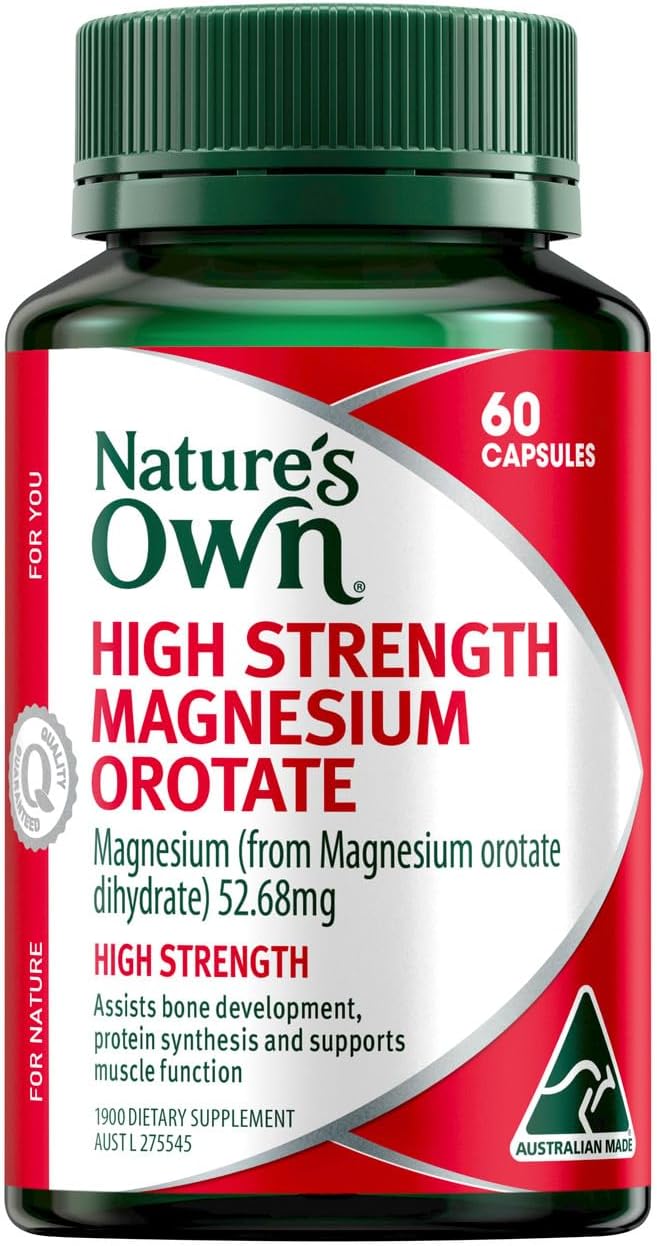 Nature's Own High Strength Magnesium Orotate 800mg 60 Capsules