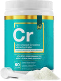 Essential Elements Micronized Creatine Monohydrate Powder for Men &amp Women - Unflavored &amp Easily Dissolved - 60 Servings