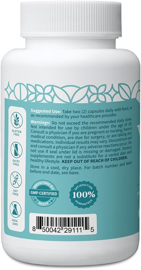 Pattern Wellness Vitamin B Complex Supplement - Comprehensive Blend of Essential B Vitamins - Supports Energy Cognitive &amp Cellular Health - 3rd Party Lab Tested - 60 Capsules