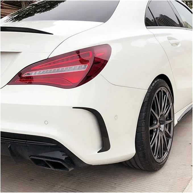 6Pcs Car Bumper Splitter Spoilers Side Air Vent Canard Trim Kit Compatible For Benz CLA CLA200 220 250 260 2016-2019
