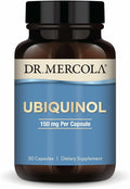 Dr. Mercola Ubiquinol - 150 mg - Supports Energy Production - Antioxidant Supplement - Non-GMO Gluten-Free &amp Soy-Free - 30 Capsules (30 Servings)