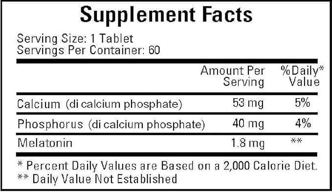 Cardiovascular Research - Multiphasic Melatonin-SR 1.8 mg 60 tabs