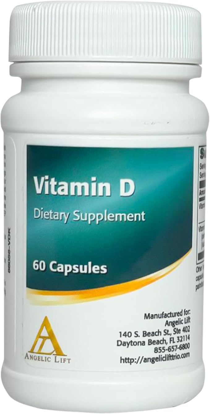 Vitamin D3 – 60 Capsules – 100 mcg (4000 IU) – High Potency Vitamin D Supplement for Immune Bone &amp Mood Support – Non-GMO
