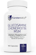 FürstenMED Glucosamine Chondroitin MSM Supplement - Chondroitin &amp Glucosamine Nutritional Supplements for Bones &amp Normal Cartilage Health - Support Normal Joint Health with Vitamin C - 180 Cap