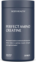 BodyHealth Creatine Monohydrate Tablets – Vegan Pre Workout Supplement with PerfectAmino BCAAs &amp EAAs – Keto-Friendly Muscle Recovery &amp Energy Support – 5g Creatine Equivalent per Serving