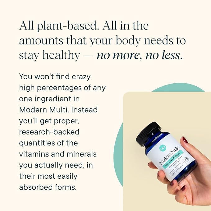 Ora Organic Plant Based Multivitamin for Women and Men Bluelight Protection - Brain Eye Energy Immune Skin Hair Heart and Bone Health Support 60 Vegan Capsules (Pack of 3)