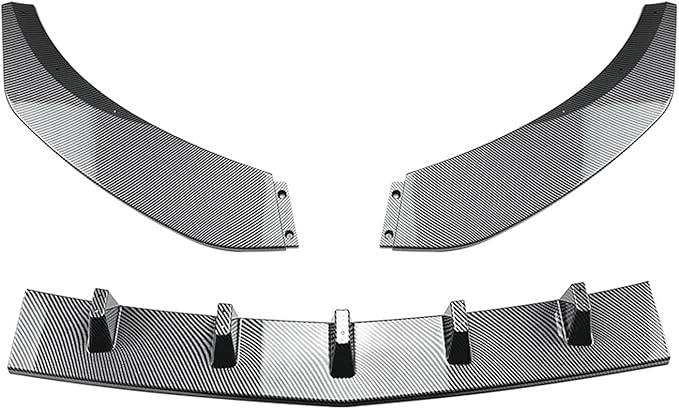 Auto Front SplittersCar Front Bumper LipCar Front Bumper SpoilerCompatible with CLA Class C117 2016-2019 CLA200 260 CLA45 AMGCarbon Fiber Pattern