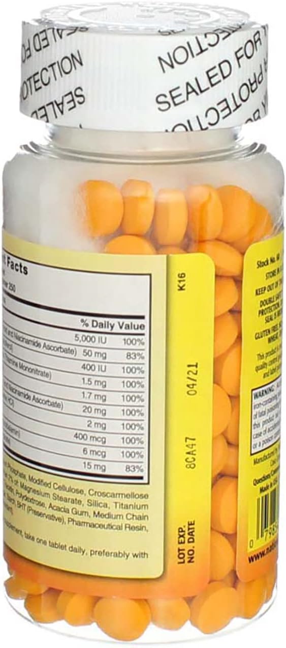 Nature's Blend Daily Vite Multivitamin 250 Tablets Per Bottle (Pack of 3)