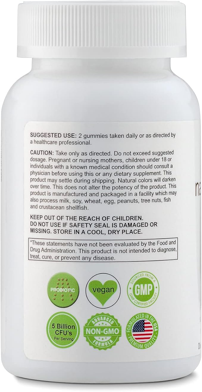 Biopharma Scientific Nanoprobiotic Gummies | 30 Servings | Probiotic Bacillus Subtilis | 5 Billion CFU