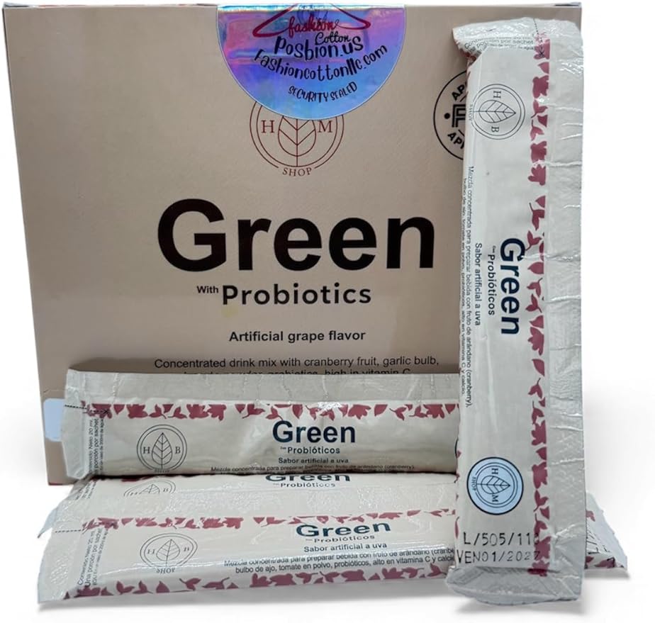 Green Probiotic with Acidophilus &amp Lactis Daily Digestive Health Supplement Immune Support Blend