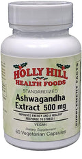 Holly Hill Health Foods Ashwagandha Extract 500mg 60 Vegetarian Capsules