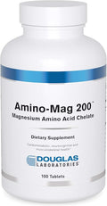 Douglas Laboratories Amino-Mag 200 | Magnesium Supplement to Support Normal Heart Function Bone Formation and Muscles* | 100 Tablets