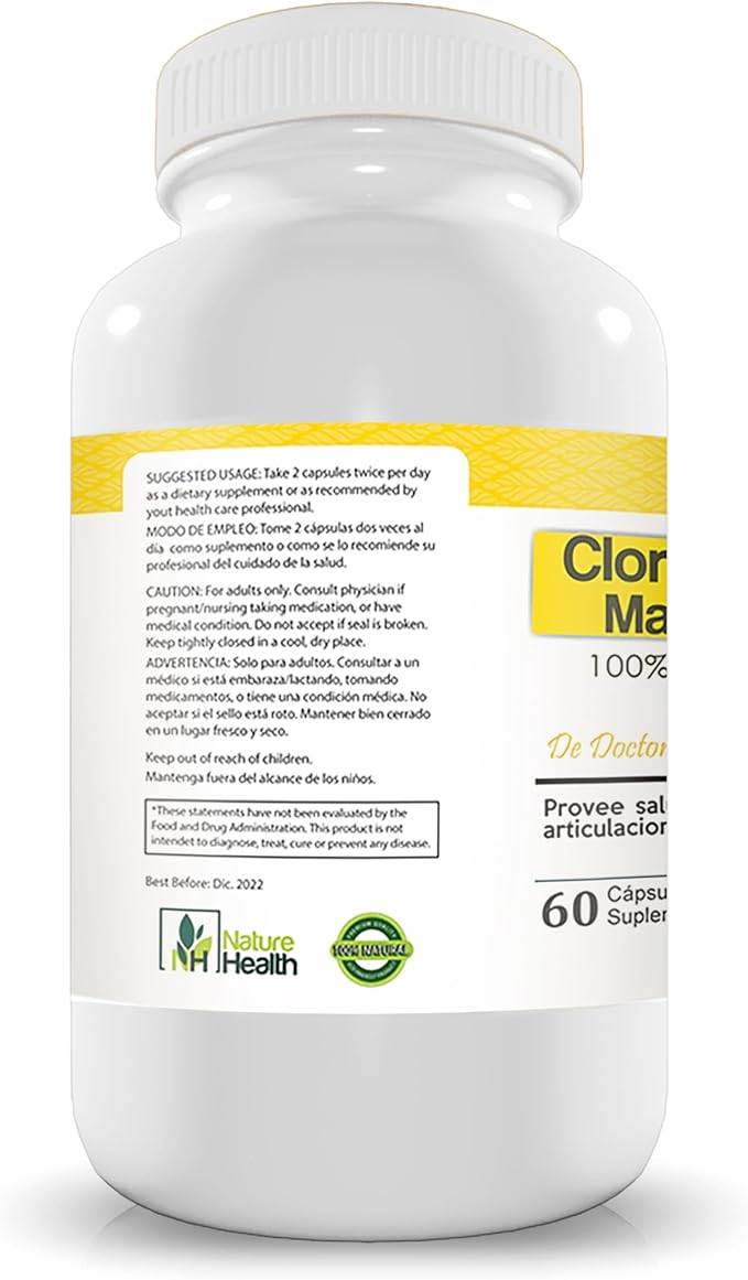 Magnesium Chloride – Muscle Relaxation &amp Bone Support – High Absorption Formula – 60 Capsules – Cloruro de Magnesio – Vegetarian Non-GMO Gluten-Free (3)