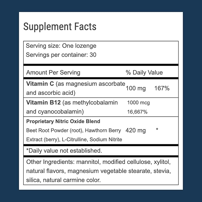 Advanced Bionutritionals – Circ02 Nitric Oxide Supplement for Men and Women Supports Immune System Beet Root L-Citrulline Formula Non GMO Gluten Free Dairy Free Soy Free Vegan (30 Lozenges)