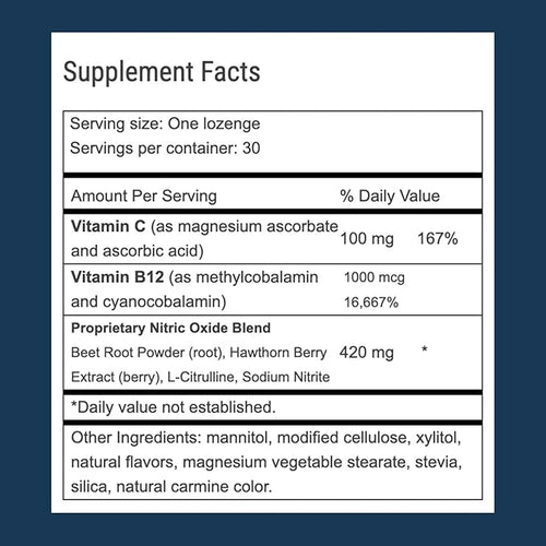 Advanced Bionutritionals – Circ02 Nitric Oxide Supplement for Men and Women Supports Immune System Beet Root L-Citrulline Formula Non GMO Gluten Free Dairy Free Soy Free Vegan (30 Lozenges)