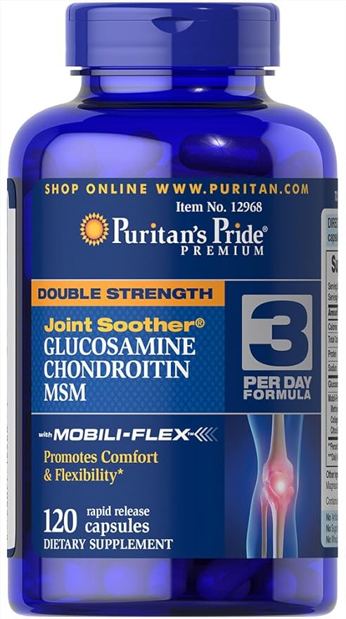 Puritan's Pride Glucosamine Chondroitin &amp MSM-3 Per Day Formula