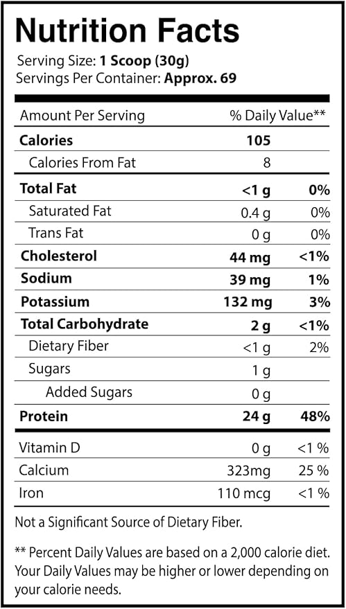 Whey Fuzion 24g Low Fat and Sugar Protein Powder Cookies and Cream Flavor 69 Servings