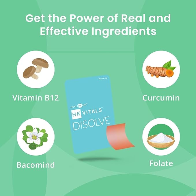 SENTA HealthKart HK Vitals DISOLVE Vitamin B12 for Energy No Added Sugar Orange 30 Strips