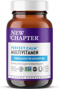 New Chapter Perfect Calm - Daily Multivitamin for Stress &amp Mood Support with B Vitamins + Holy Basil + Lemon Balm + Organic Non-GMO Ingredients - 144 Count
