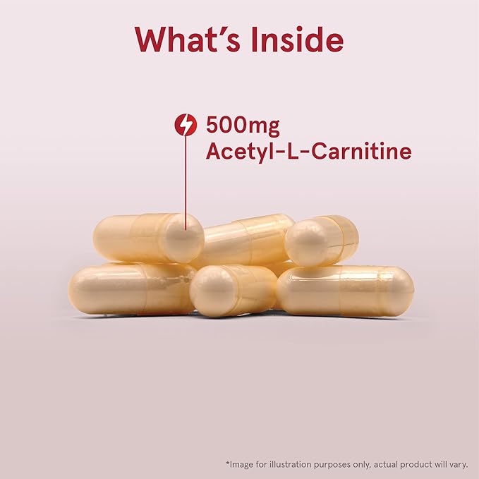 Jarrow Formulas® Acetyl L-Carnitine 500 mg Dietary Supplement Amino Acid Support for Brain Health and Antioxidants 120 Veggie Capsules 120 Day Supply