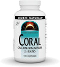 Source Naturals Coral Calcium/Magnesium 2:1 Ratio - 180 Capsules