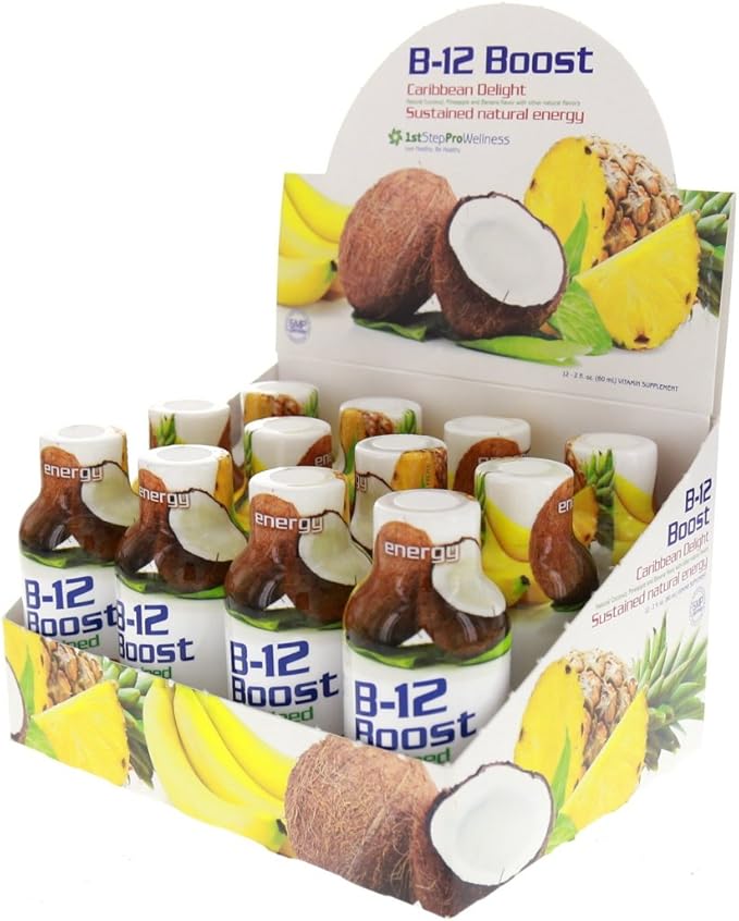 1st Step High Performance Fitness B-12 Boost 12-2oz Bottles