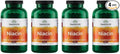 Swanson Niacin (B3) Cardio Health Support Carbohydrate Metabolism 500 Milligrams 250 Capsules (4 Pack)