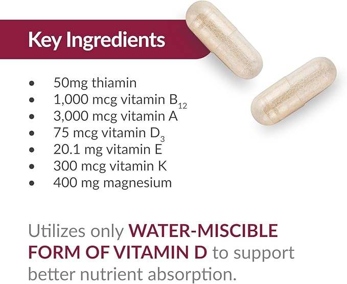 Bariatric Advantage Ultra Multi Without Iron High Potency Daily Multivitamin for Bariatric Surgery Patients with 22 Essential Vitamins and Nutrients - 90 Capsules 30 Servings