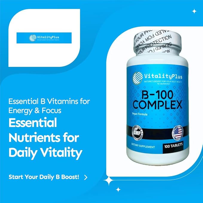 LIQUIDPACKPRO Ultimate B-Vitamin Energy &amp Wellness Bundle – Super B-100 Complex + High-Potency B12 5000mcg – Supports Energy Metabolism &amp Nervous System Health – Made in USA Non-GMO Vegan-F