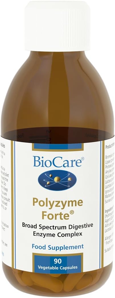 (6 Pack) - Biocare - Polyzyme Forte | 90 Vegicaps | 6 Pack Bundle