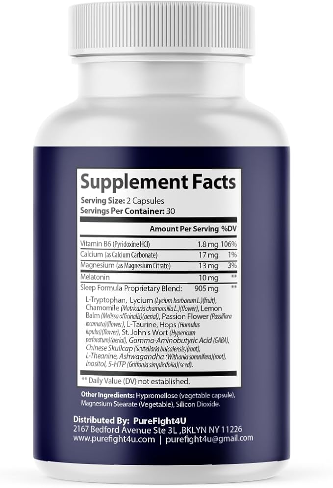 Sleep Guard Plus Promotes Relaxation &amp Restful Sleep Natural Sleep Support Supplement | Dietary Supplement - 5 Bottles