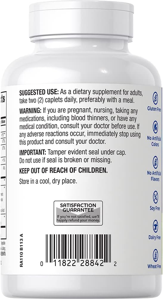 Rite Aid Ts Glucosamine Chon + Msm Caplets 120 Count Supports Healthy Bones and Joints Advanced Formula Non GMO