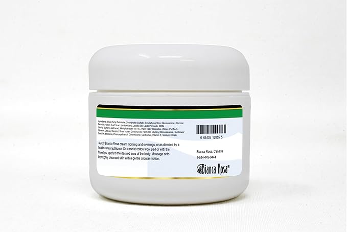Bianca Rosa Joint Support Cream - MSM Glucosamine and Chondroitin (2 oz ZIN: 512855) - 2 Pack