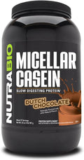 NutraBio Casein Protein Powder Micellar Casien Powder 25g Slow Digesting Protein Helps Keep You Full Overnight Muscle Recovery &amp Growth BCAA &amp EAA Gluten Free Soy Free 2lb Chocolate