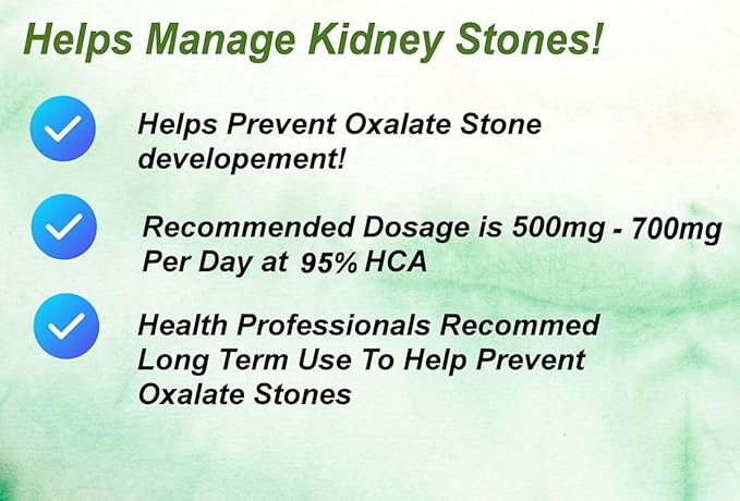 Herbal Nutrition Garcinia Cambogia for Weight Management and Kidney Stone Management 2 90 Count Bottles 180 Capsules 60% and 95% HCA Blend Dosing 700mg - 2400mg