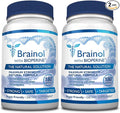 Brainol - The Smartest Choice For A Brain Boosting Nootropic - Enhance Mental Performance Focus and Clarity - With DMAE Huperzine A BioPerine - Vegan-Friendly - 360 Capsules - 6 Month Supply