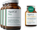 ALGAECAL Plus Bundle - Free 4-in-1 Vitamin D3 Complete &amp Red Algae Calcium with 16 Bone-Supporting Nutrients Clinically Supported to Increase Bone Density &amp Boost Immune System