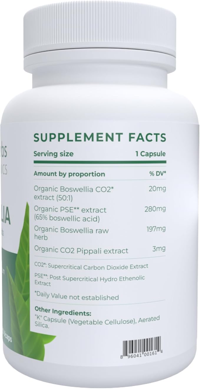 Tattva's Herbs Boswellia Serrata Supplement Joint Support for Men &amp Women Supercritical (CO2) Extract 120 Count 500 mg - 25 Years of Premium Service from