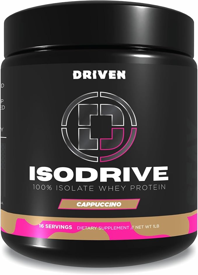 Driven Nutrition ISODRIVE Premium Whey Isolate (1lb Cappucino)