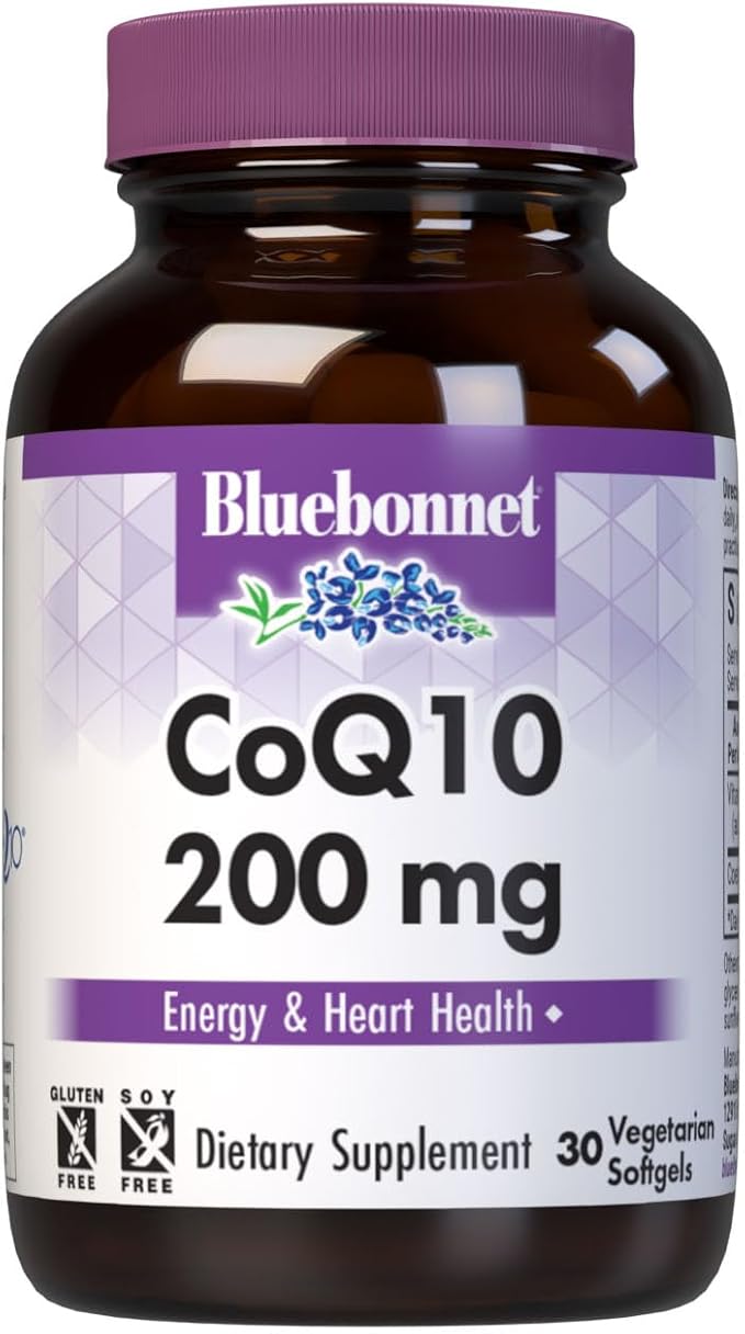 Bluebonnet CoQ-10 Vegetarian Softgels 200 mg 30 Count