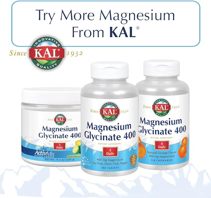 Kal Malic Acid with Magnesium Tablets 120 Count (Pack of 2)
