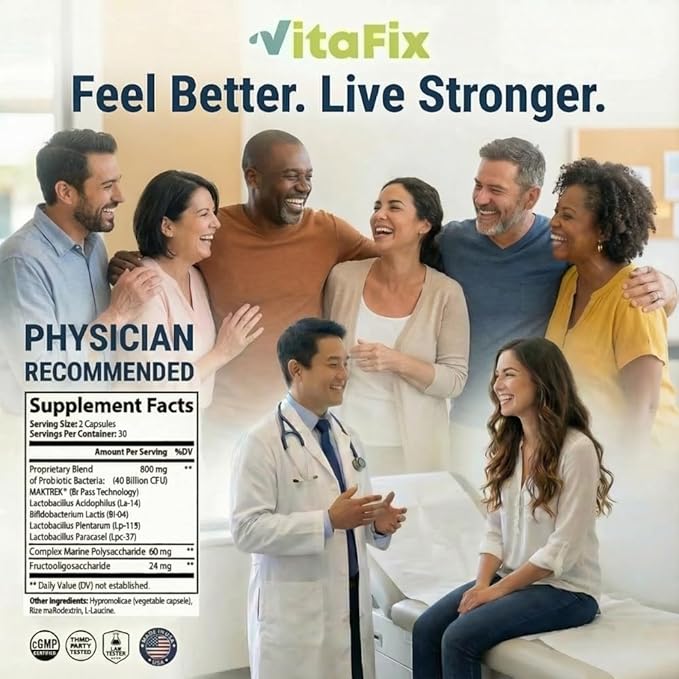 Probiotic &amp Prebiotic SlimBiotic Synbiotic – 40 Billion CFU with MAKTREK® Bi-Pass Tech Helps Gut Health &amp Digestion Regularity Bloat Immune &amp Weight Loss For Women and Men (60 Ct) Glu