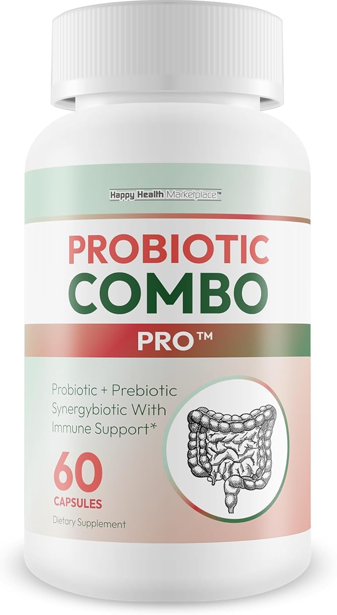 Probiotic Combo Pro - Our Best Probiotic Prebiotic Combo &amp Best Prebiotics and Probiotics For Diverticulosis - 40 Billion Cfu Probiotics Vitamin D Zinc Fiber Diverticulosis Supplement